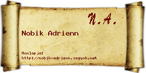 Nobik Adrienn névjegykártya